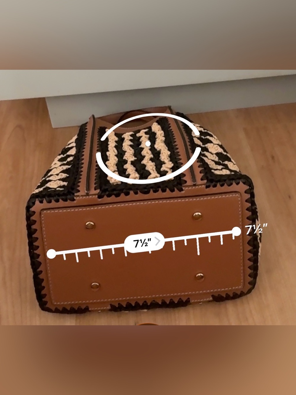Tod's Mini Shopping Tote Raffia- like new! Never been used! - Picture 9 of 16